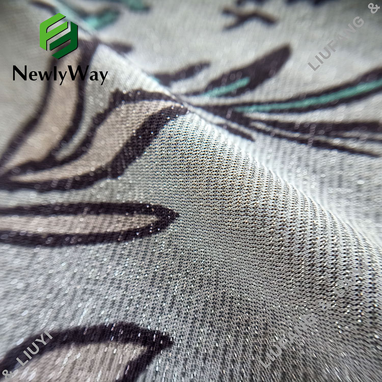 Alternatívna väzba z polyesterovej priadze z tylovej sieťoviny s potlačou na čipky na šaty-12