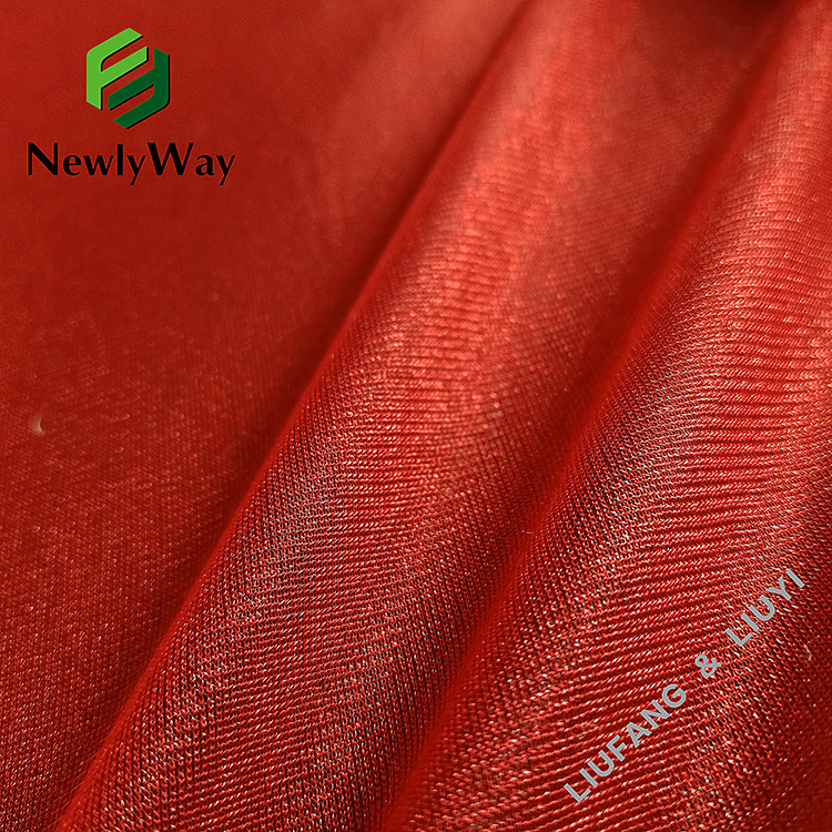 Anti-Static Shine Plain Tulle Nylon Mesh Net Fabric for Clothing-12