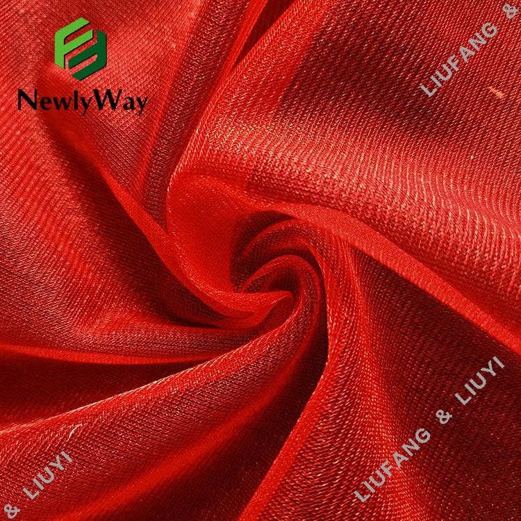 Anti-Static Shine Plain Tulle Nylon Mesh Net Fabric for Clothing-13