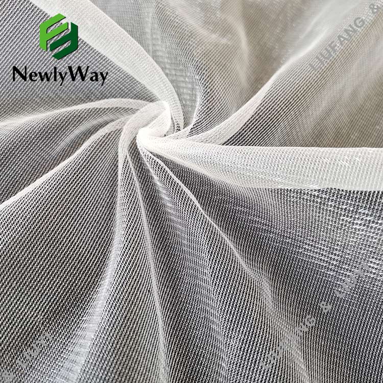 Anti-Static Shine Plain Tulle nylon Mesh Net Fabric maka akwa-17