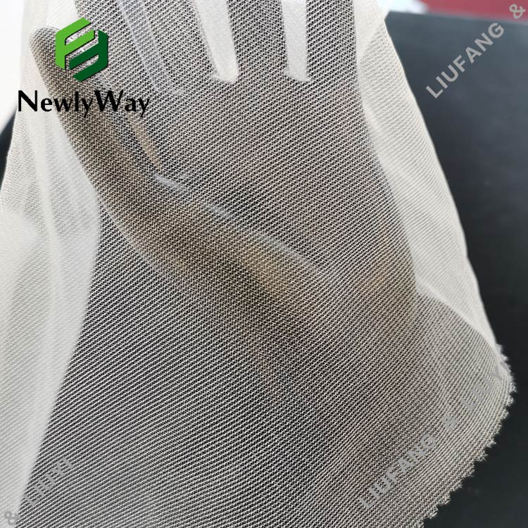Anti-Static Shine Plain Tulle Nylon Mesh Net Fabric for Clothing-18