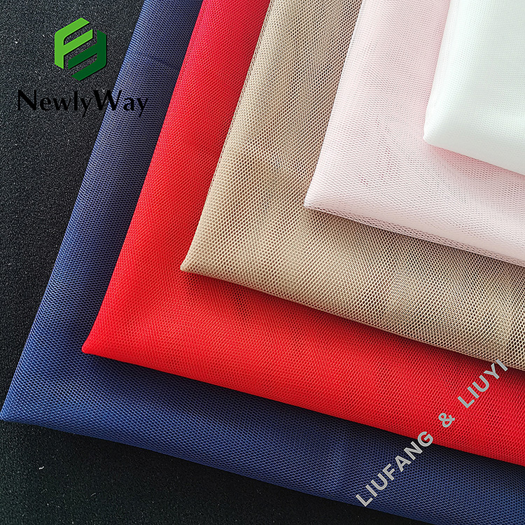 China supplier sale hexagonal net polyester fiber tulle mesh fabric para sa palda ng babae-16