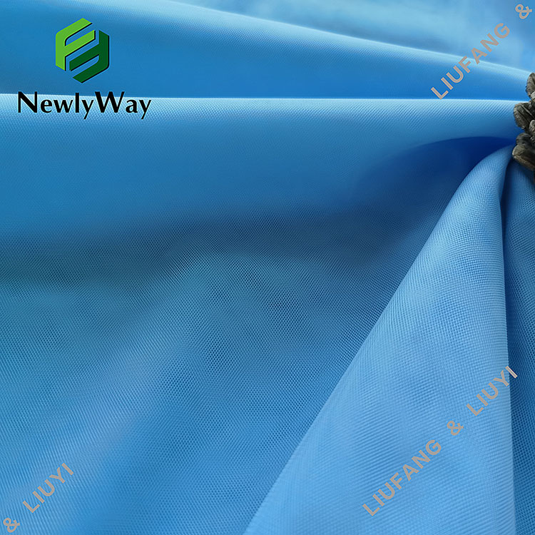 Tessutu di tulle in rete di filati intrecciati in poliestere personalizzatu per i vestiti di e donne-11