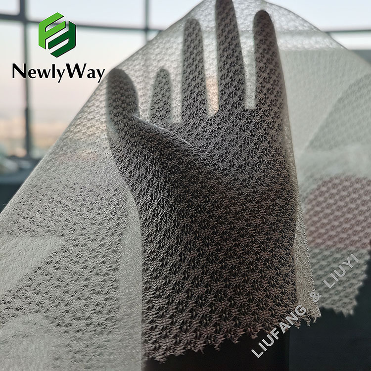 Fluffy Style Tulle Nylon Diamond Net Mesh Fabric para sa Garment Sleeves-13