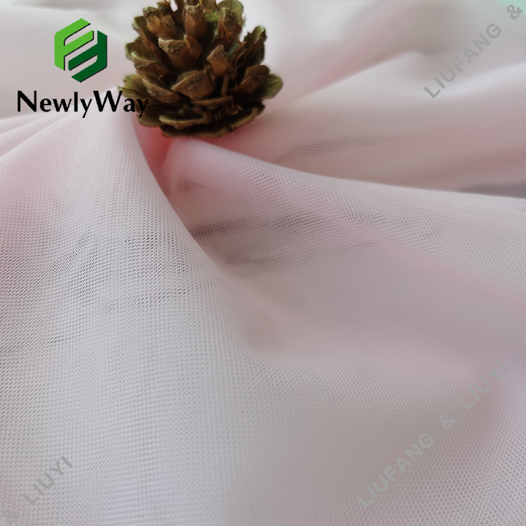 គុណភាពខ្ពស់ 100 Nylon Mesh Tulle Net Fabric for EmbroideryDress-12
