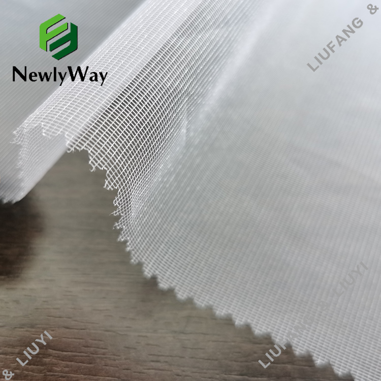 គុណភាពខ្ពស់ 100 Polyester Square Grid Mesh Tulle Net Fabric សម្រាប់ Bubble Skirt-11