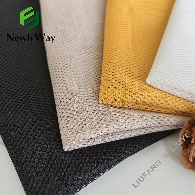 Manufacturer polyester fiber tulle net mesh fabric para sa sportswear lining-13