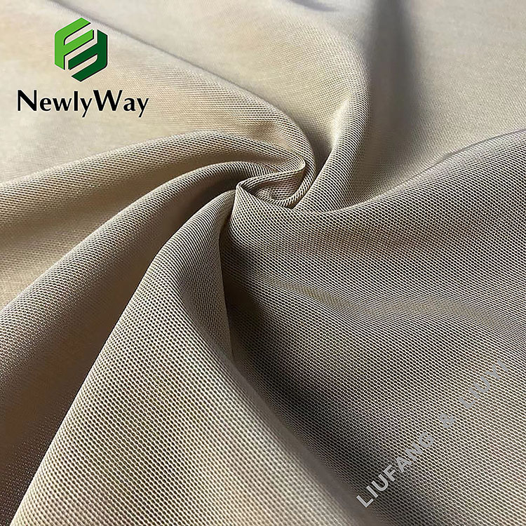Tessutu di maglia di maglia elastica di nylon spandex di spessore mediu per a tasca-12
