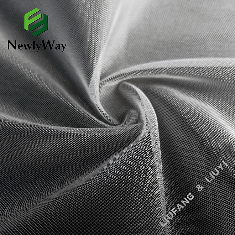 Premium kwaliteit Flash polyester vezel diamant net mesh tule stof voor trouwjurken-13