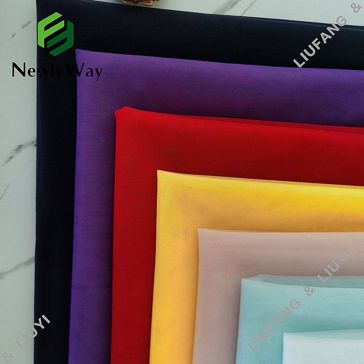 Shrink-Resistant Nylon Diamond Mesh Tulle Net Fabric for Dresses-12