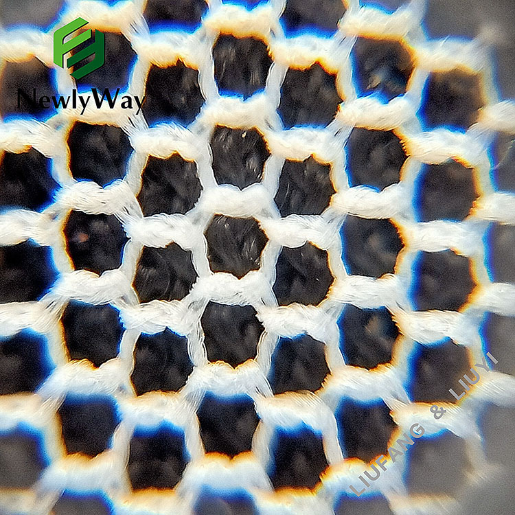 Transparent 40D inayiloni fibre hexagona inetha inetha Indwangu tulle iziketi-15