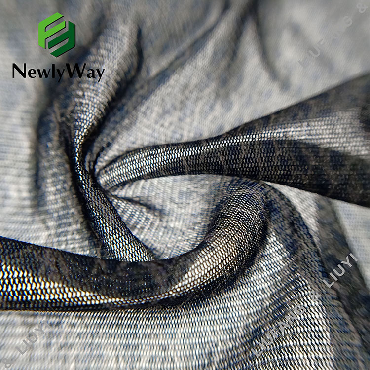 Unik slangeskinnsdesign trykt blonder nylon stretch tricot strikket stoff online engros-14