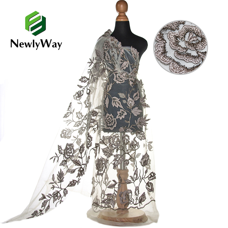 green emerald velvet dress Indian Embellished Embroidered Gold Base Tulle net dress fabric 40