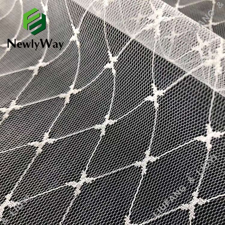 100 Nylon Ultramodern Shaped Like Tiny Bones Mesh Tulle Net Fabric for Girl Skirts-13