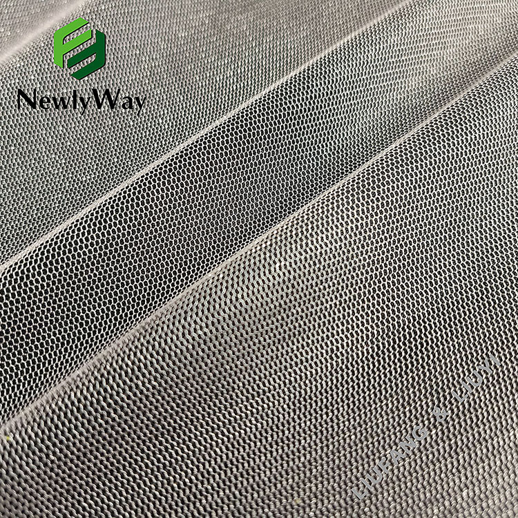100 Polyester Illusion Sparkle Tulle Hexagonal Mesh Net Fabric for Bridal Dress Veil-12