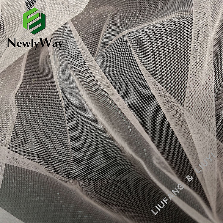 100 Polyester Illusion Sparkle Tulle Hexagonal Mesh Net Fabric for Bridal Dress Veil-13