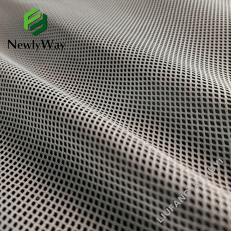 100 Polyester quadrangle grid square mesh warp knitted fabric for fruit or shopping bag-13