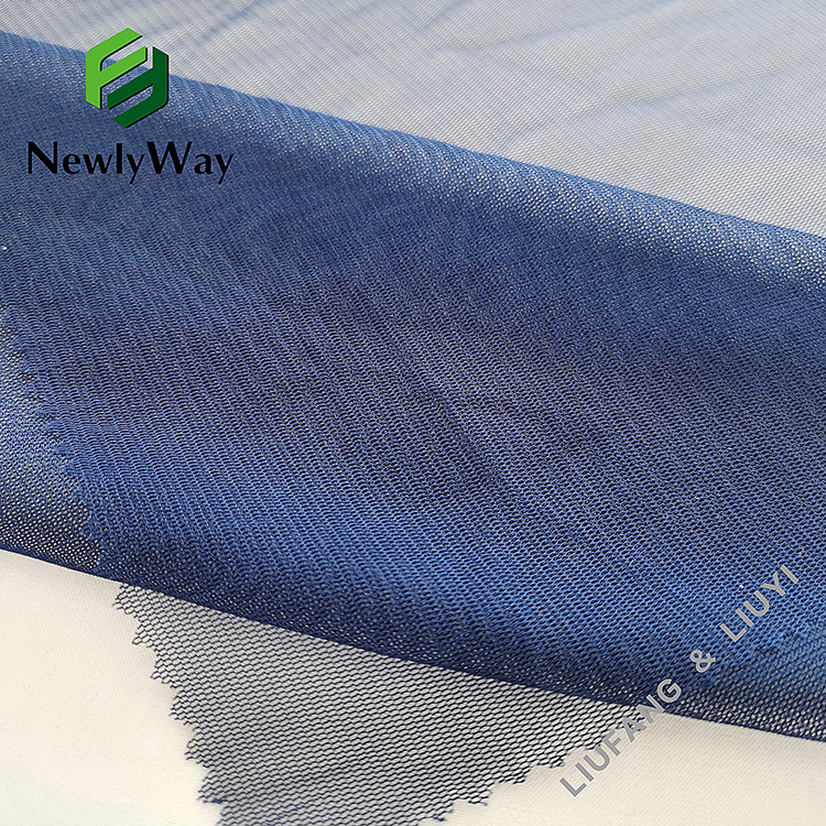 Fashionable and modern nylon fiber power stretch tulle mesh knit fabric for garment clothing-14