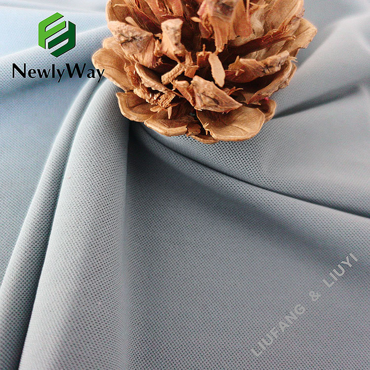 Intimate skin feeling 20D nylon 300D spandex quadrangle mesh knit stretch fabric for lingerie-11