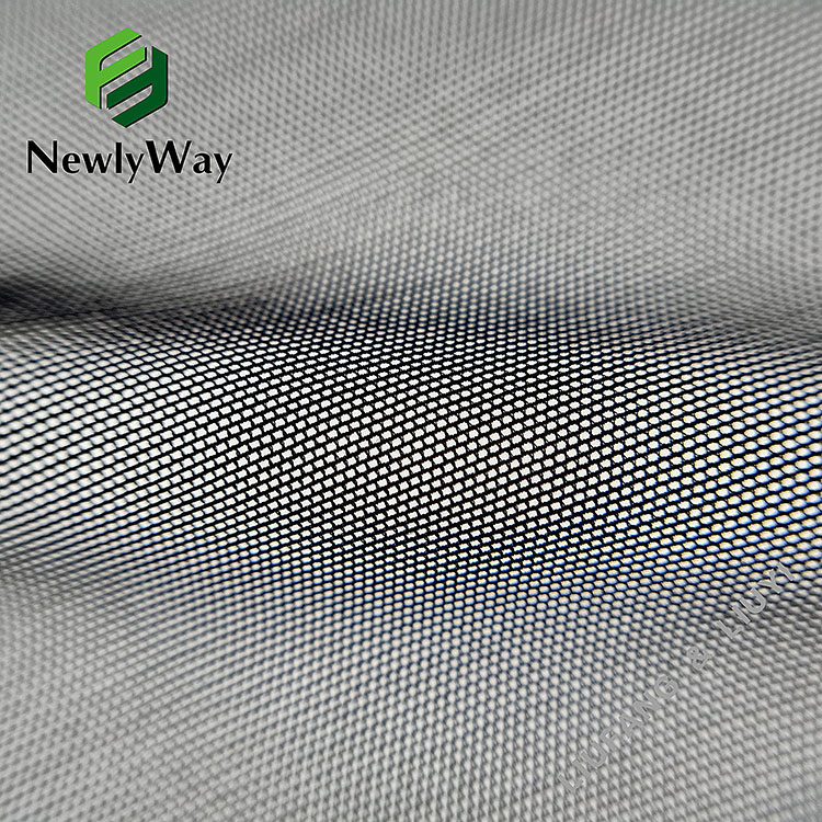 Newly launched white nylon spandex stretch mesh knit fabric for underwear-11