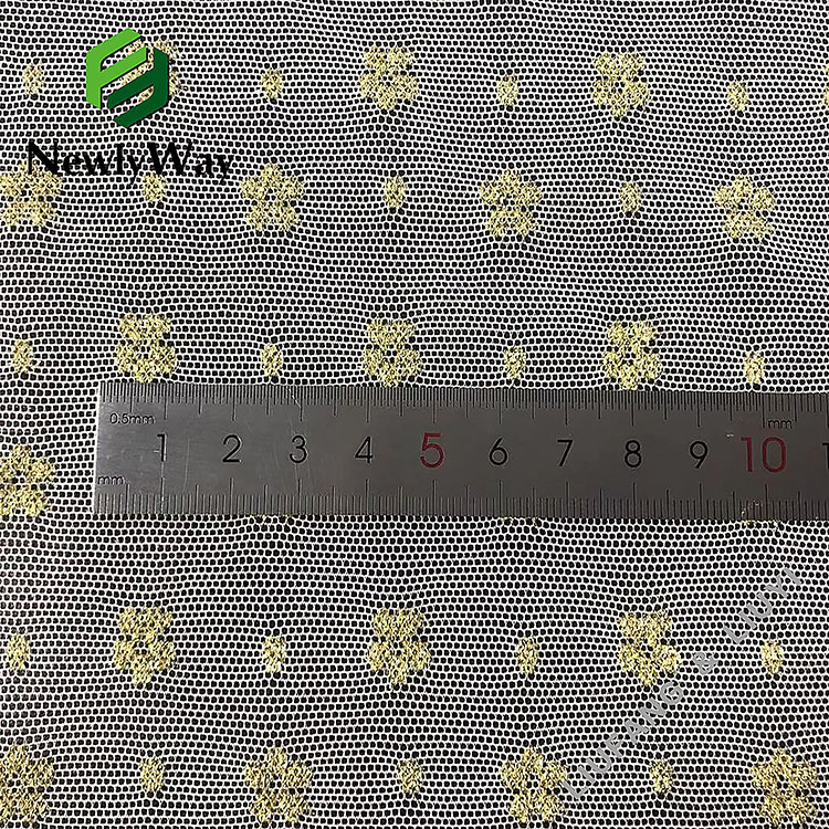 Nylon spandex stretch warp knitted flower lace white tulle mesh fabric for wedding dresses-6