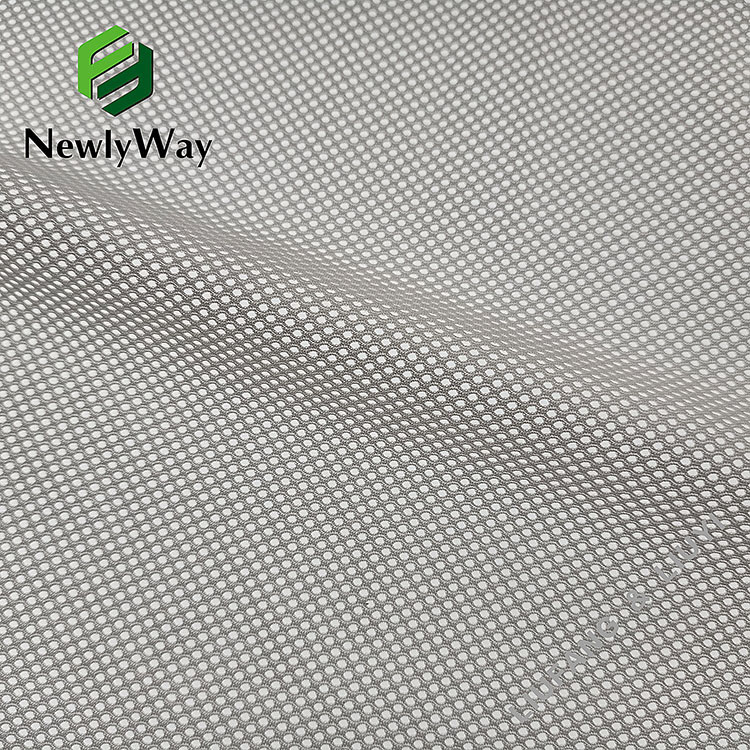Popular white nylon and spandex tricot knit mesh fabric for sportswear lining-13
