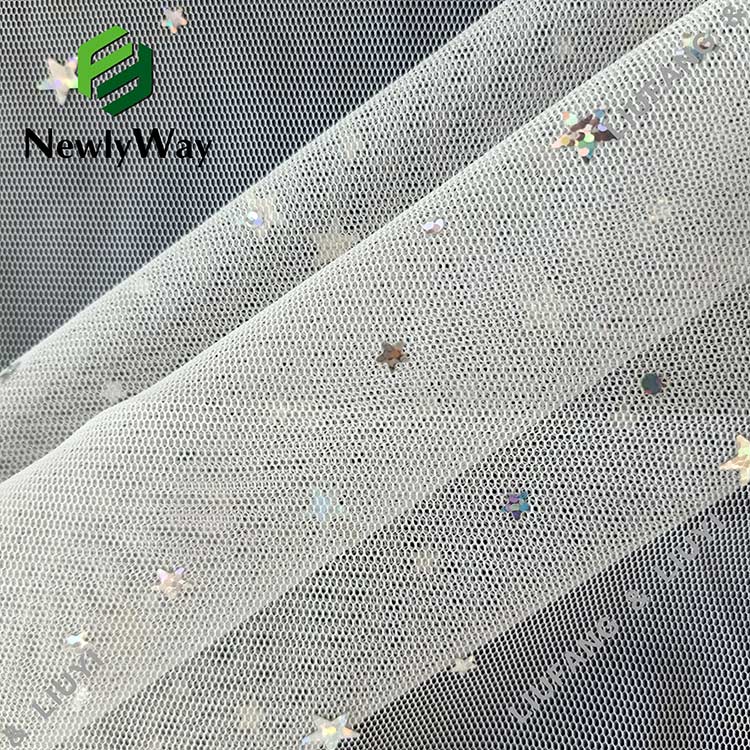 bright sequin tulle fabric of stars and moons for the fairy skirt-15
