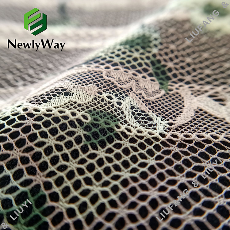 polyester cotton printed mesh lace warp knitted fabric online wholesale for dressmaking-13